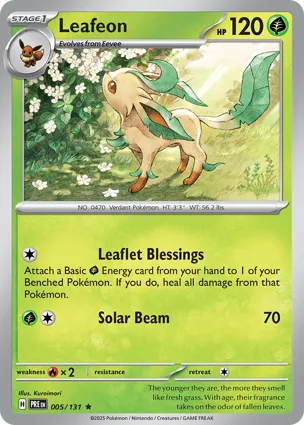 Leafeon - 005/131 Rare Holo