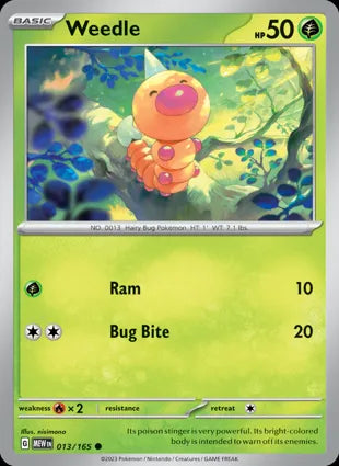 Weedle - 013/165 Non-Holo