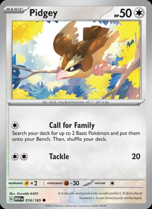 Pidgey - 016/165 Non-Holo