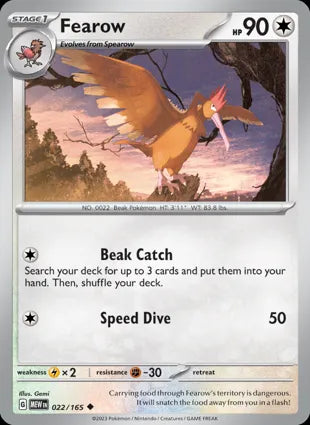 Fearow - 022/165 Non-Holo