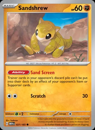 Sandshrew - 027/165 Non-Holo