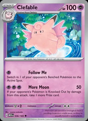 Clefable - 036/165 Non-Holo