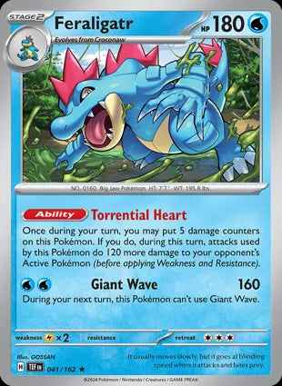 Feraligatr - 041/162 Rare Holo