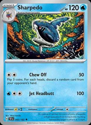 Sharpedo - 043/162 Non-Holo