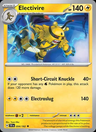 Electivire - 054/162 Non-Holo