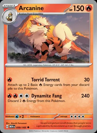 Arcanine - 059/165 Non-Holo