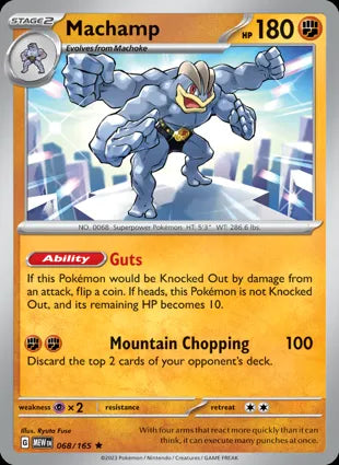 Machamp - 068/165 Holo Rare