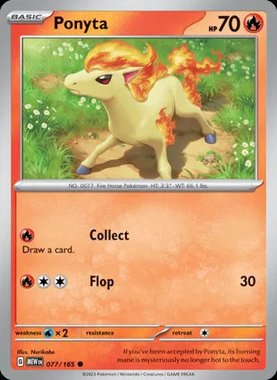 Ponyta - 077/165 Non-Holo