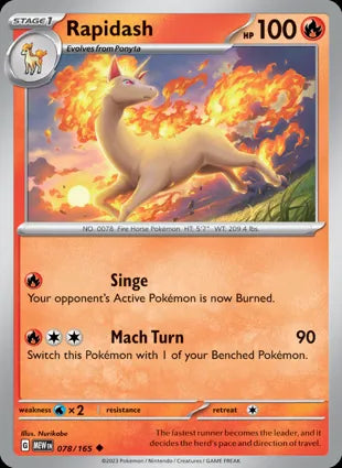 Rapidash - 078/165 Non-Holo