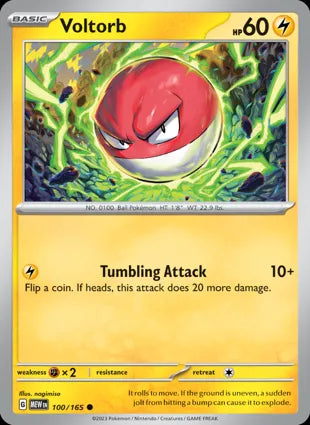 Voltorb - 100/165 Non-Holo