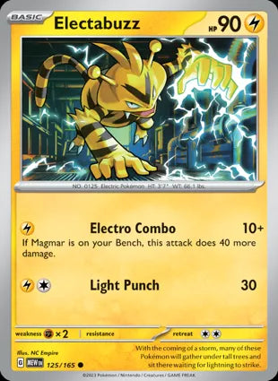 Electabuzz - 125/165 Non-Holo