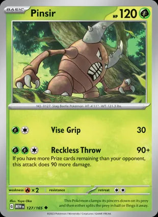 Pinsir - 127/165 Non-Holo