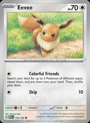 Eevee - 133/165 Non-Holo