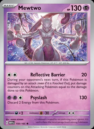 Mewtwo - 150/165 Holo Rare